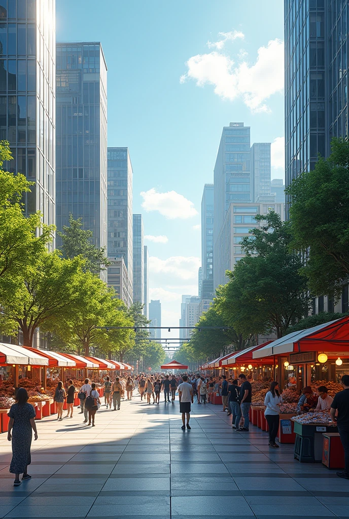 Graphic design of public square