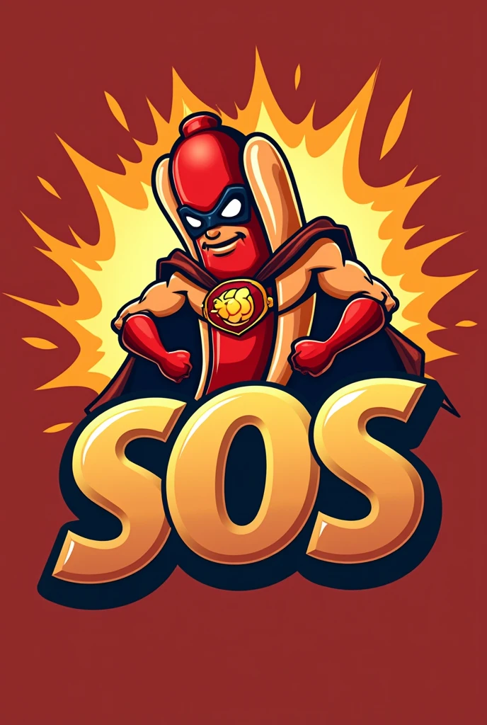 SOS Hot Dog Logo