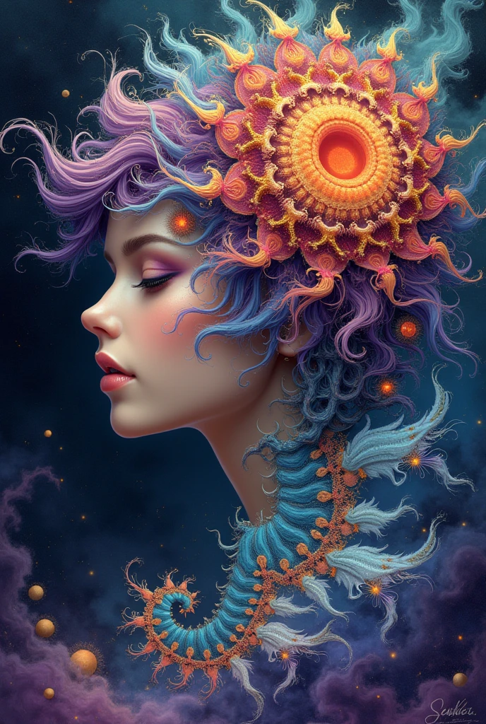 (masterpiece, top quality, best quality, official art, beautiful and aesthetic:1.2), (1girl), extreme detailed,(fractal art:1.3),colorful,highest detailed