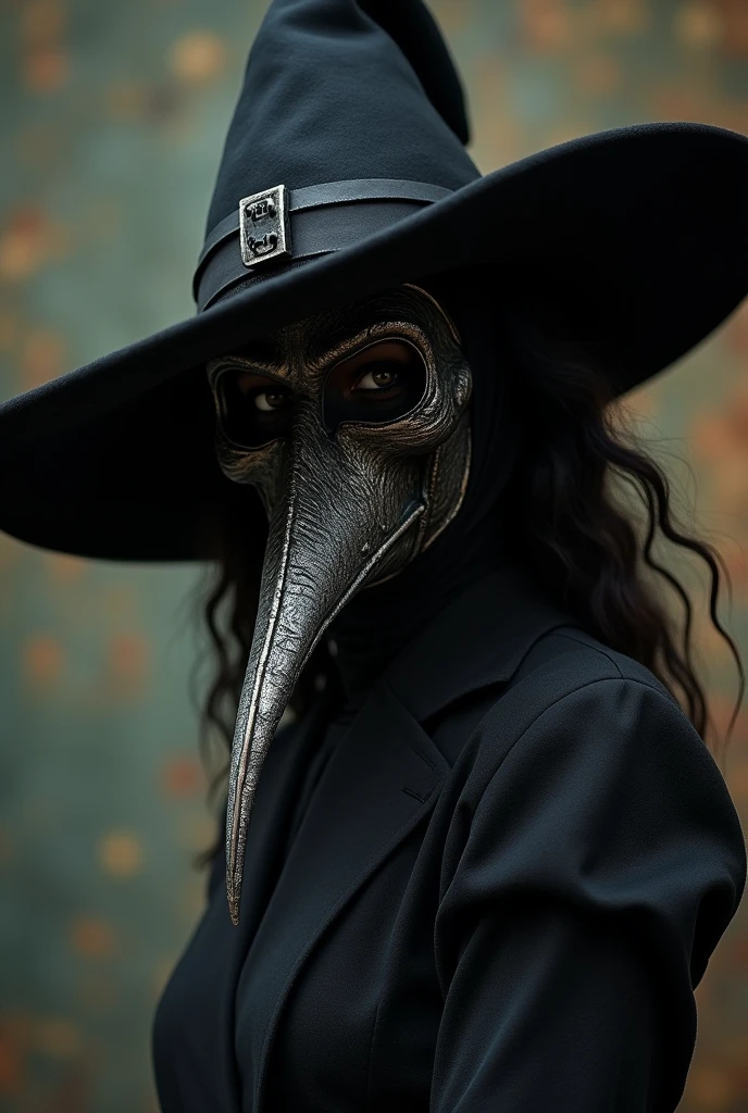 Female plague doctor sexy witch beak mask