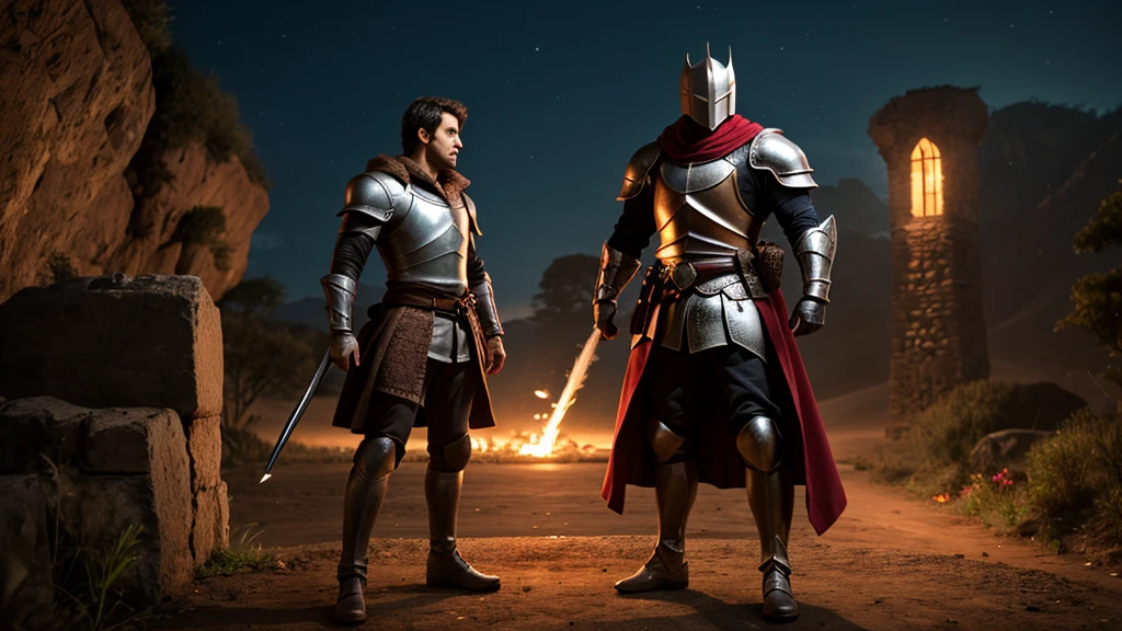 A hero revivea his knight mates with magic