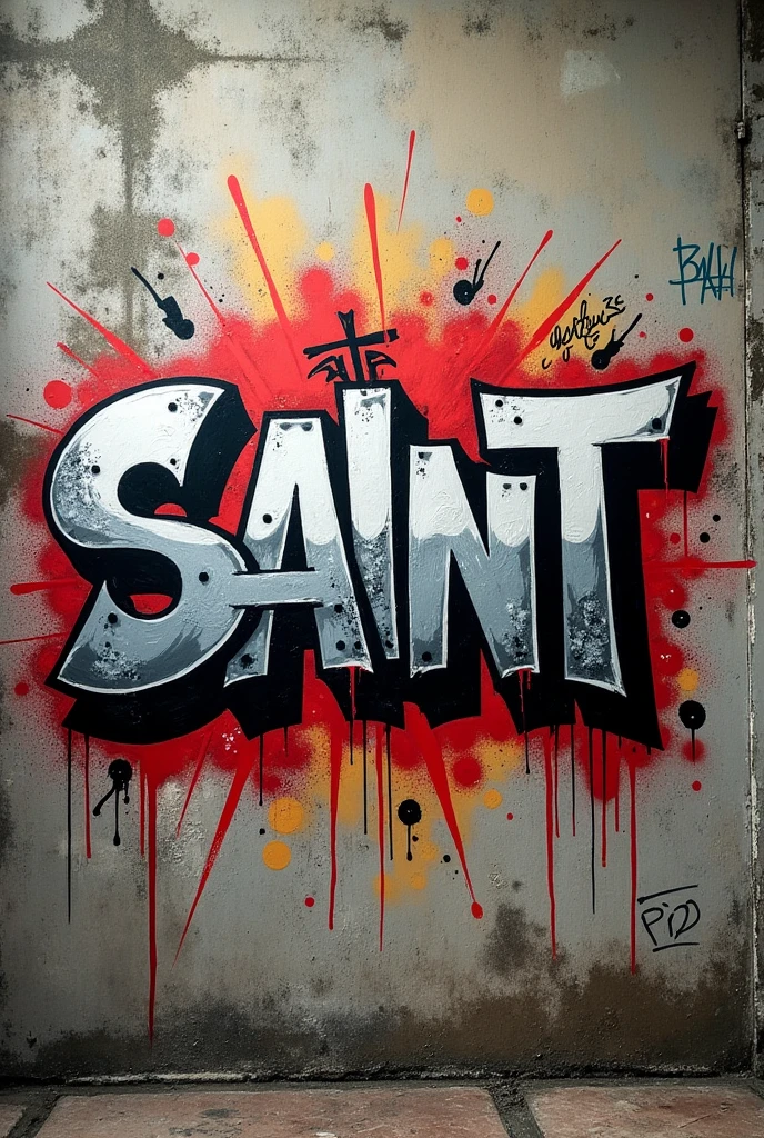 Graffiti with the word Saint 
