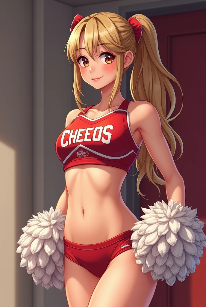 extremely detailed picture of cute cheerleader girls in their underwear