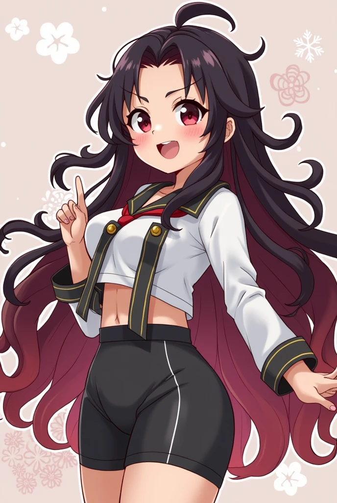 Please describe an image where nezuko (Kimetsu no yaiba person) his underwear is visible