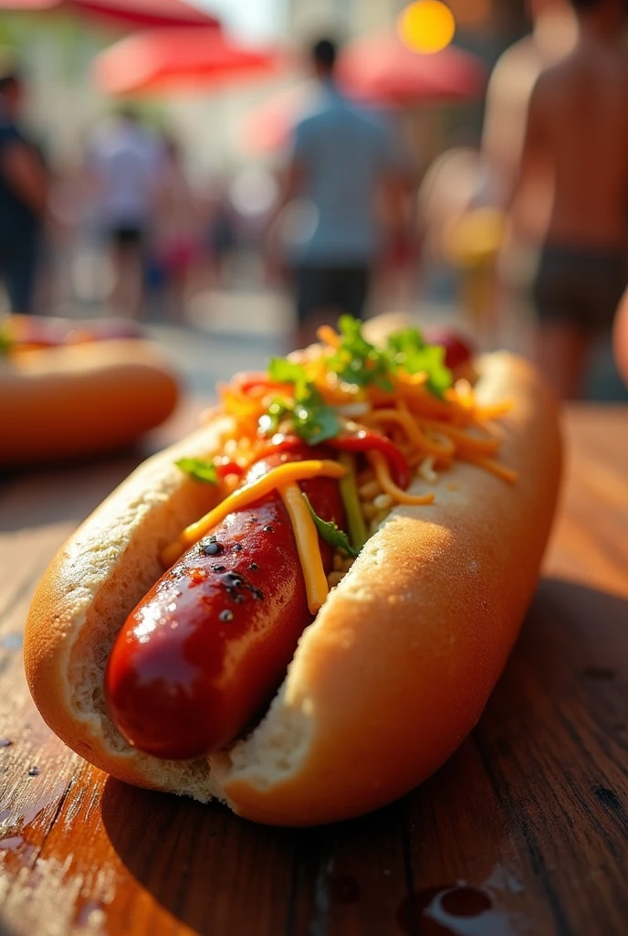 Delicious hot dog