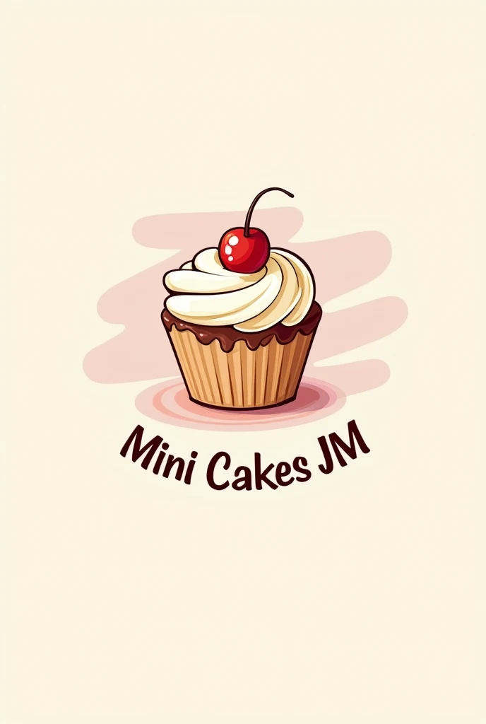 Create a logo that carries your name "Mini cakes JM"