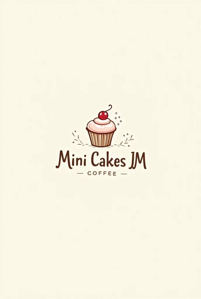 Create a logo that carries your name "Mini cakes JM"