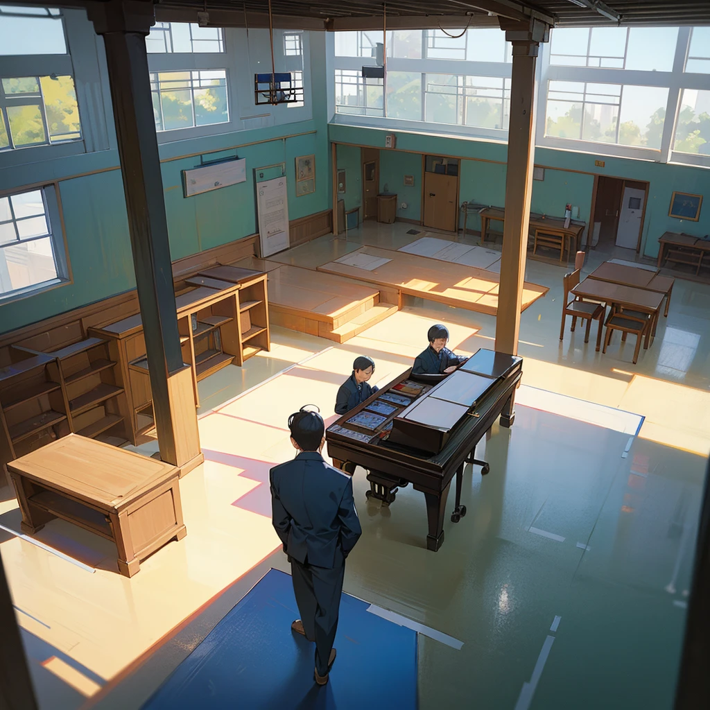Young Generation School has many rooms in each building. Consisting of 1 lobby, 2 car parks, 2 motorbike parks, 2 ceremonial fields, 1 bus stop, 90 classrooms (building 1, 30 class X rooms, building 2, 30 class X roomsI, building 3, 30 class X roomsII)
2 teachers' rooms, 1 tutor room, 2 guidance and counseling rooms, 1 principal's room (main building)
1 PKS room 1 coordinator room 1 meeting room 3 chemistry labs 3 physics labs 3 biology labs 3 computer labs 2 UKS rooms 1 mosque 1 church 1 prayer room 1 school warehouse 1 outdoor basketball court 1 outdoor futsal court 1 volleyball court 1 jogging track 1 swimming pool 1 open hall 1 closed hall 1 practicum garden 1 camp area 1 library 3 study rooms 1 student council room 1 karate room 1 pencak silat room 1 PMR room 1 math club room 1 English club room 1 Indonesian Literature club room 1 dance stadium room 1 ballet stadium room 1 broadcast room 1 painting room/drawing 1 cooking room 1 counseling room 1 music room 1 art room 1 violin room 1 guitar room 1 piano room 1 gazebo 1 fountain and garden 1 lake 1 cooperative 10 canteen 15 men's bathrooms (in each building there are three)
15 women's bathrooms (in each building there are three)
2 gates 1 security post 1 access barrier 1 rooftop 1 sports room