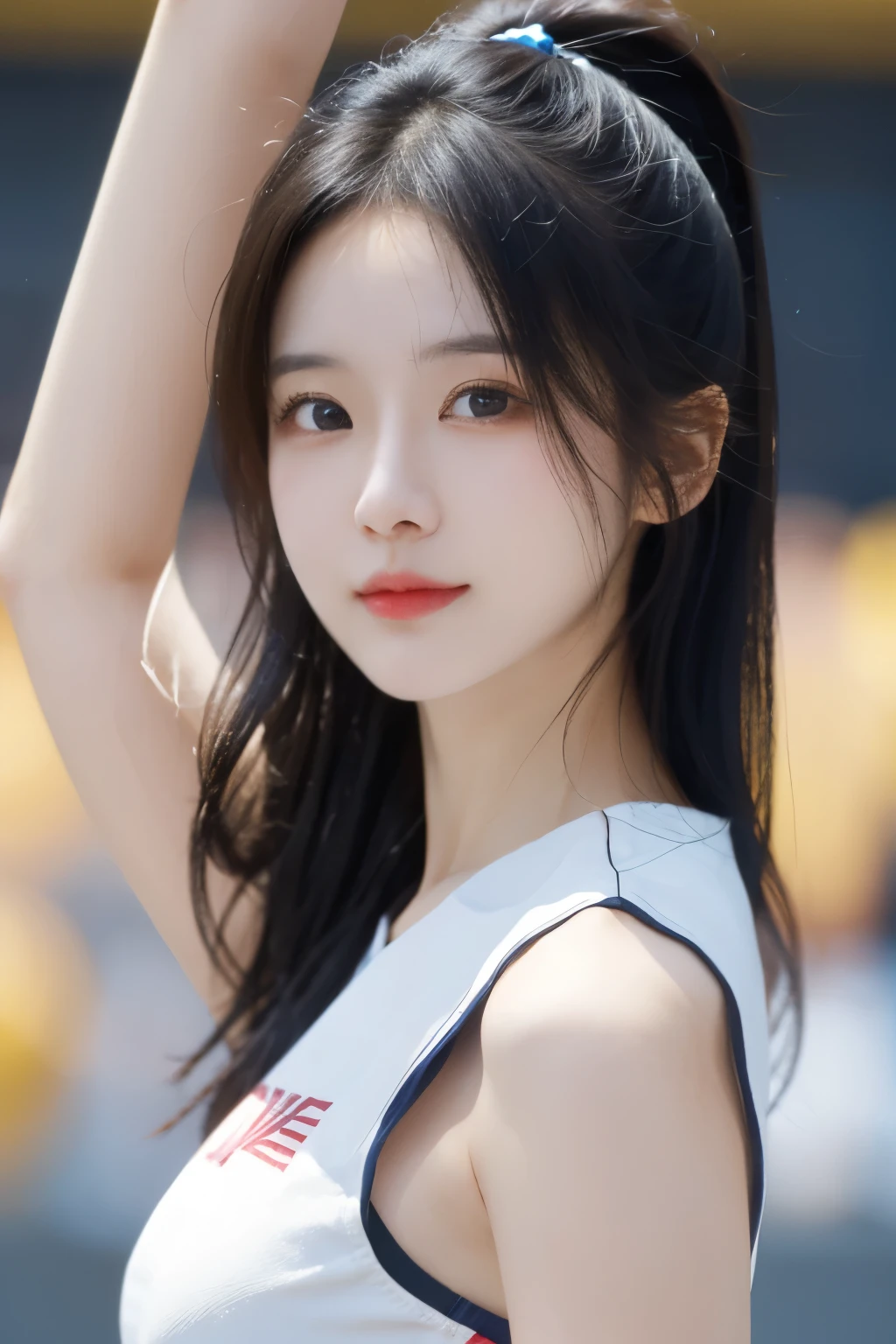 masterpiece、Highest quality、Detailed face、Japanese women、Woman in her 20s、Cheerleader、Dynamic pose