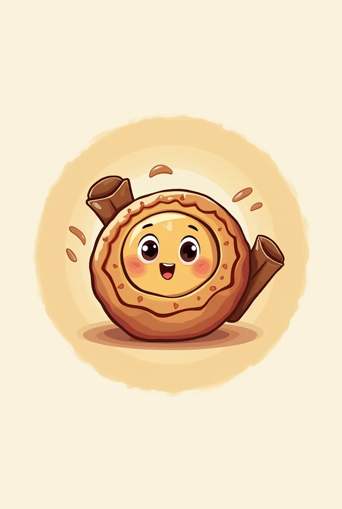 A logo for a shop that sells cinnamon rolls, The store is called "Canelos"