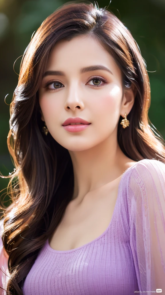(realistic,photorealistic,photo-realistic:1.37),highly detailed,lilac color anarkali,gorgeous women,beautiful detailed eyes,beautiful detailed lips,realism style,dynamic pose,full body,8k quality,depth field,wavy long black hair,professional portrait lighting,vivid colors,ultra-sharp focus,soft natural lighting,sophisticated expression,breathtaking composition,subtle background,highres.