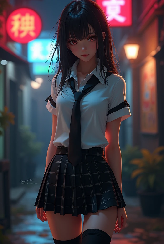 Provocative schoolgirl