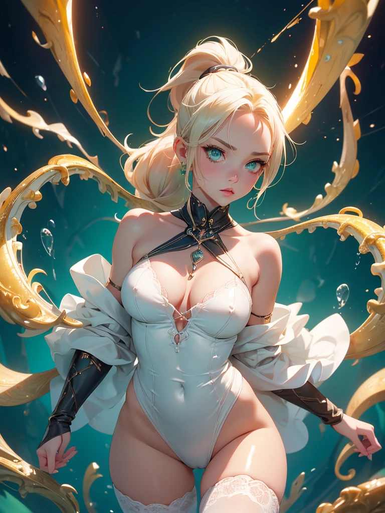 nsfw:1.1, high resolution:1.7, incredibly absurdres, kawaii:1, cute:1.5, hires.fix,anime visual:1,incredibly fine illustration,8k,masterpiece:1.2,best quality, high quality, exquisite, beautiful,insanely detailed, intricate detailed, extremely detailed, Super Definition,ultra high res, Super Resolution, best aesthetic, ultra detailed:1.5,best quality, perfect face, detailed face,illustration:1.2, 8k cg wallpaper,stunning art,absurdres,octane render,ultra hires,
1 ,solo,naked body, no panties, red gauntlet, knee_boots,Japanese Actress,(Idol),,Beautiful,(Cute and lovely),cute girl,((extremely cute and beautiful blonde hair)),((((ponytail)))),(((green_eyes:1.3))),intricate eyes,beautiful detailed eyes,symmetrical eyes,big eyes:1.5,enchanting bright eyes studded with gold and silver dust,(((pinky and glowing_skin,shiny body))),(((upward breasts))),waist slender,(detailed body,(detailed face)),daring,zettai ryouiki,show skin,best relationship with four fingers and one thumb,Very Fine Face and Eyes,Very Fine Hair,(Perfect Anatomy),((girl trembling with sexual climax)),Garter Belt,Bare shoulders,Check out our thru-rack chokers and midi rings with chains, standing, sword, night sky, (she is restrained by tentacles),(she is being fucked by tentacles)