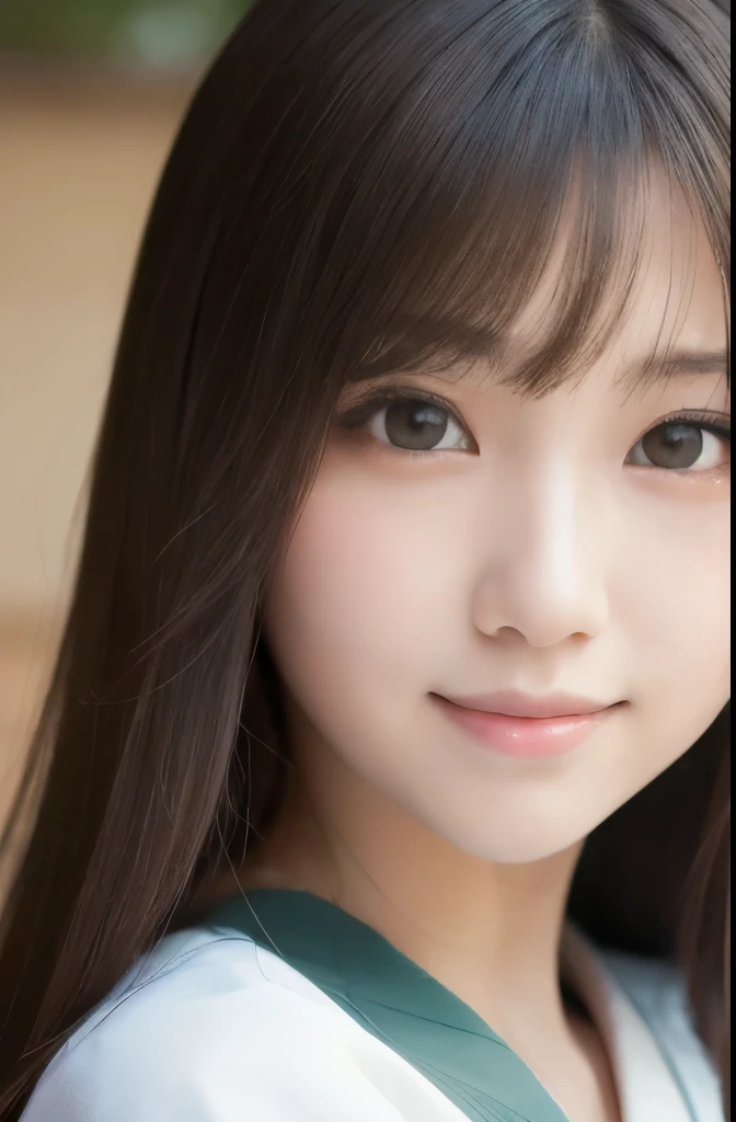 best quality, face focus, soft light, ultra high res, (photorealistic:1.4), RAW photo,(Shinozaki Ai), white skin, kawaii, 1 Japanese girl, solo, cute, (smile), (pupil, lights in the eyes), detailed beautiful face, Medium-sized breasts,(high resolution detail of human skin texture),(long hair),(portrait), upper body, white traditional kimono,
