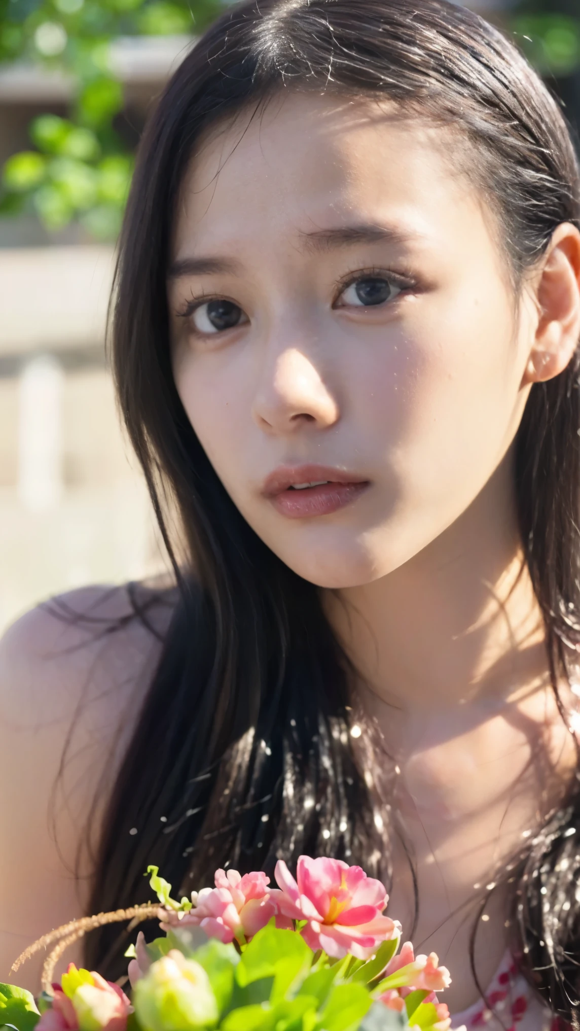 Everything modern:1.66, Cute Japanese Women Photos, smile, 20-year-old, Oil and hair palm for one-length straight hair:1.55, (photo Realistic:1.4), (hyper Realistic:1.4), (Realistic:1.3), (Smoother lighting:1.05), (Improving the quality of cinema lighting:0.9), 32K, 1 girl,20-year-oldの女の子, Realistic lighting, Backlight, The light shines on your face, Ray Tracing, (Bright light:1.2), (Improvement of quality:1.4), (Highest quality Realistic textured skin:1.4), fine grain, Detailed face,(smile:0), (Emphasis on face close-up:1.3), (Enhances the beauty of skin texture:1.1),((Extremely precise and accurate anatomy:1.0)), (Enhances the beauty of skin texture:1.1), Clean and glowing skin, mesh, thin:1.2, (Realistic:1.3), Realisticなライティング, (Smoother lighting:1.05), 32K, One Japanese woman, fine grain, Detailed face, (Film Grain:1.1),(Accentuates body lines:1.1), High resolution, Natural look, Kind eyes, Improves hair quality, Delicate light and shadow, Transparent muscles, Graceful pose, Beautiful Eyes, Sharp details, Soft light reflection, Beautiful contours, Delicate skin tone, Fine hair texture,Cute Japanese Women Photos,