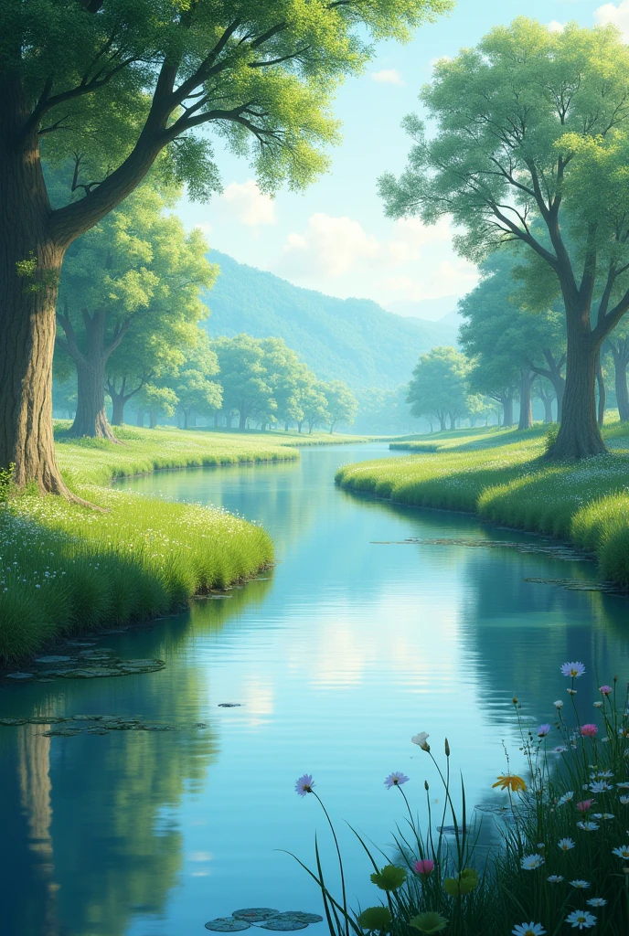 Creating a river background