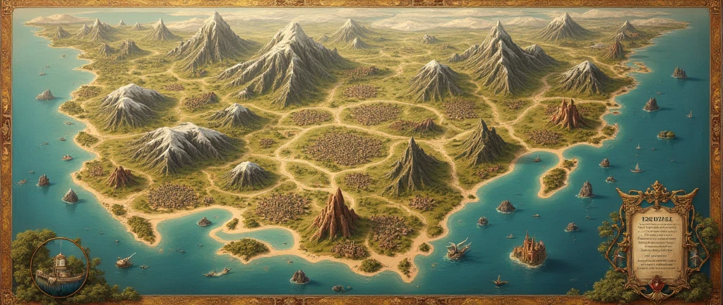 Map of a fictional empire