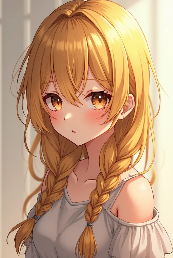 1character, Loose Braids hairstyle with Golden Highlights colouring, (masterpiece, best quality:1.2), 1girl, solo, transparent coat, sexy angel, realistic, beautiful