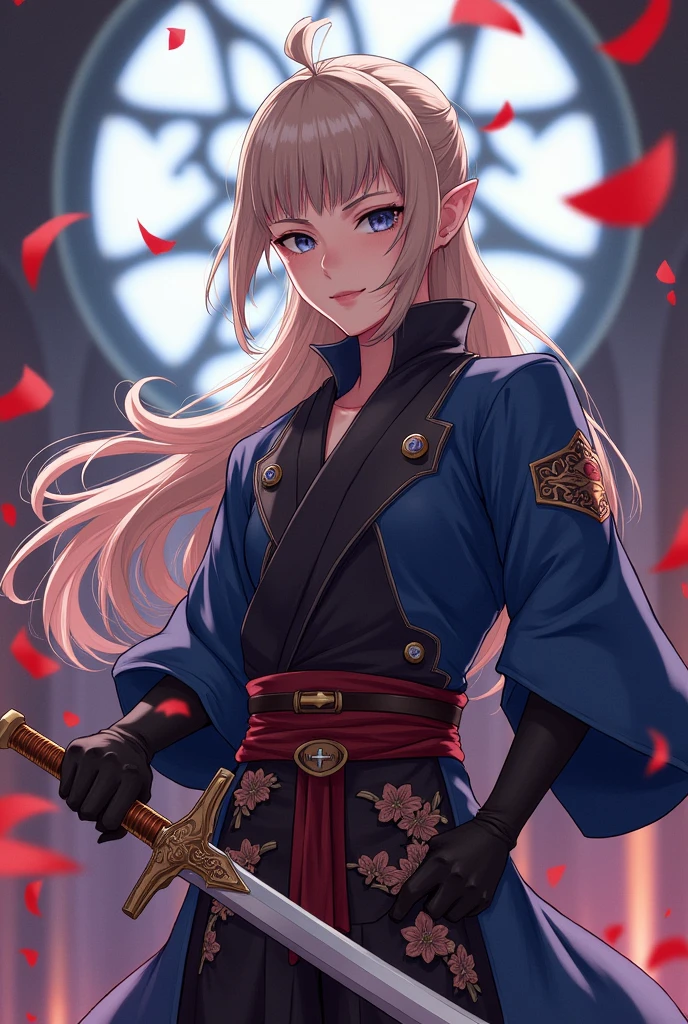 Isekai hero with a sword