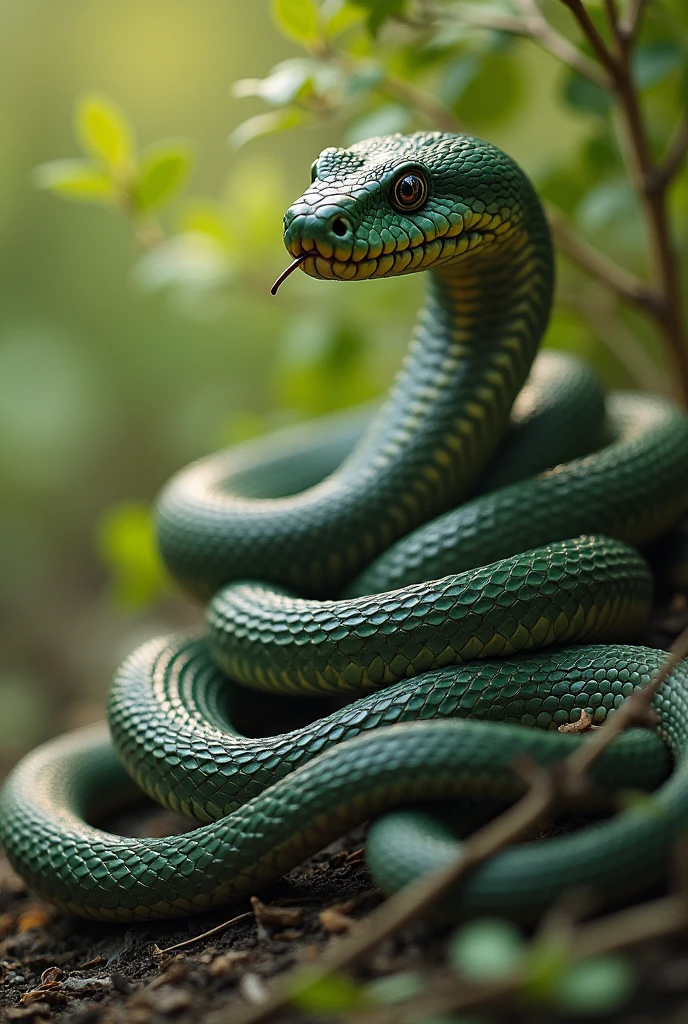 There are countless snakes swarming in the spring.