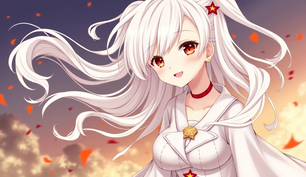 Fiery Star、White Hair