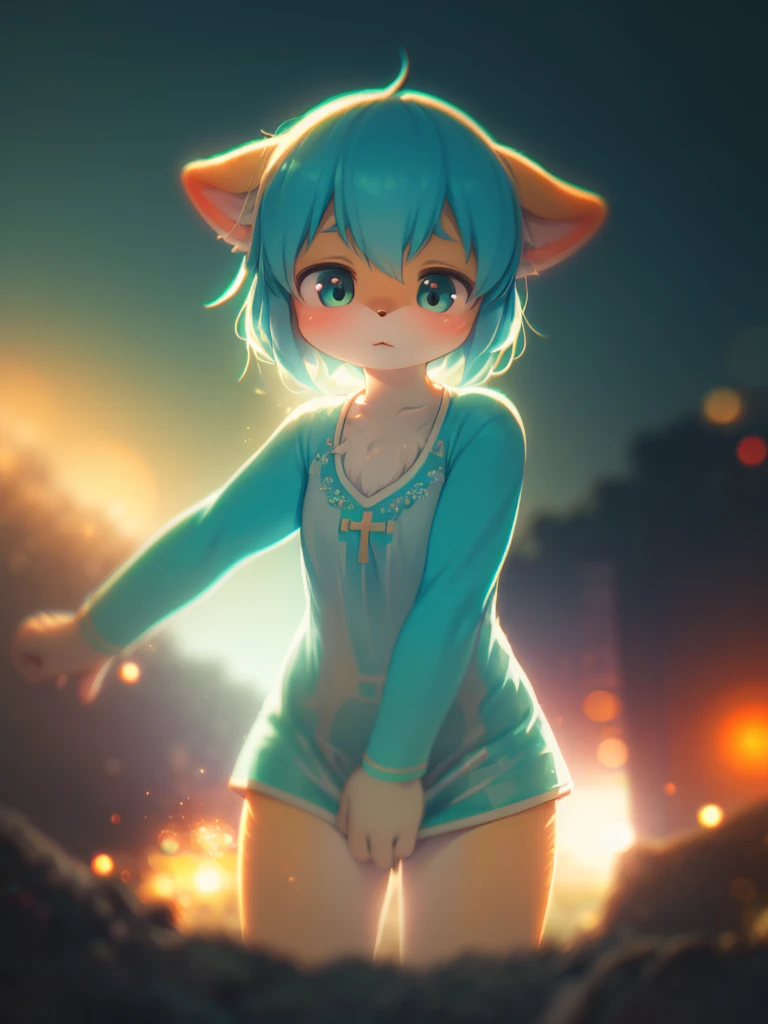 (Sumilux f1.4 24mm , low Latitude old color negative film , cross process , (bokeh), Long exposure , blur , flare, chromatic aberration , soft focus, (Shallow focus) , soft glow , Maximum aperture, high Key , Transparent depiction , Tyndall) , contortion girl