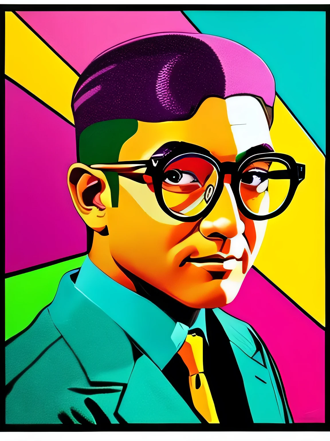 Paintings with glasses only, Pop Art, high quality