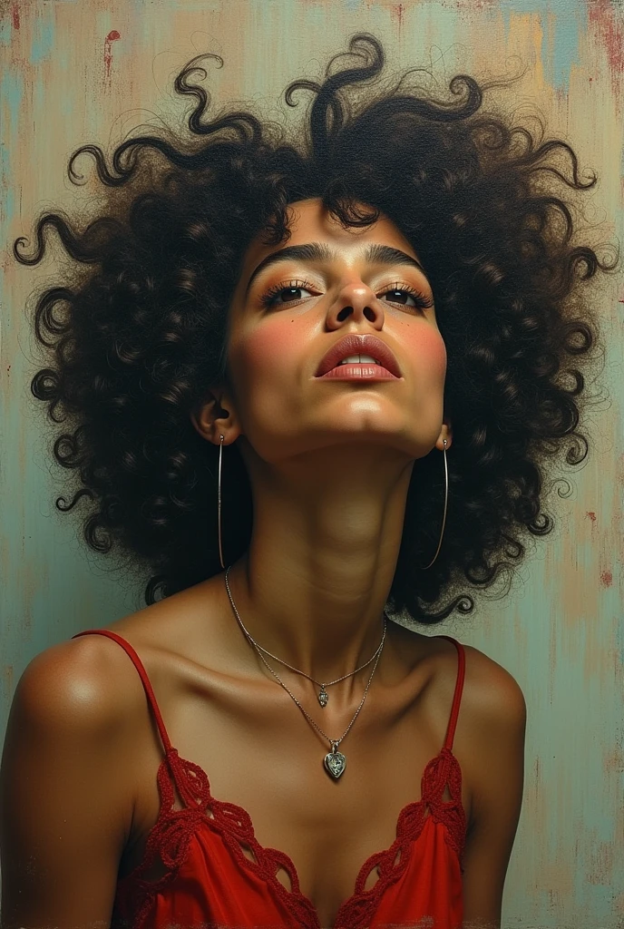 I am the last surrealist painting that exists on this planet, the last work of art that represents a beautiful woman of different races full of hope wrapped in an unreal world full of strange things., The message I want to leave is that art once existed , real very real , 24k unique piece rule of thirds cinema lighting finishes like photoshop and colors of a work of art great depth of field difference of 3d planes