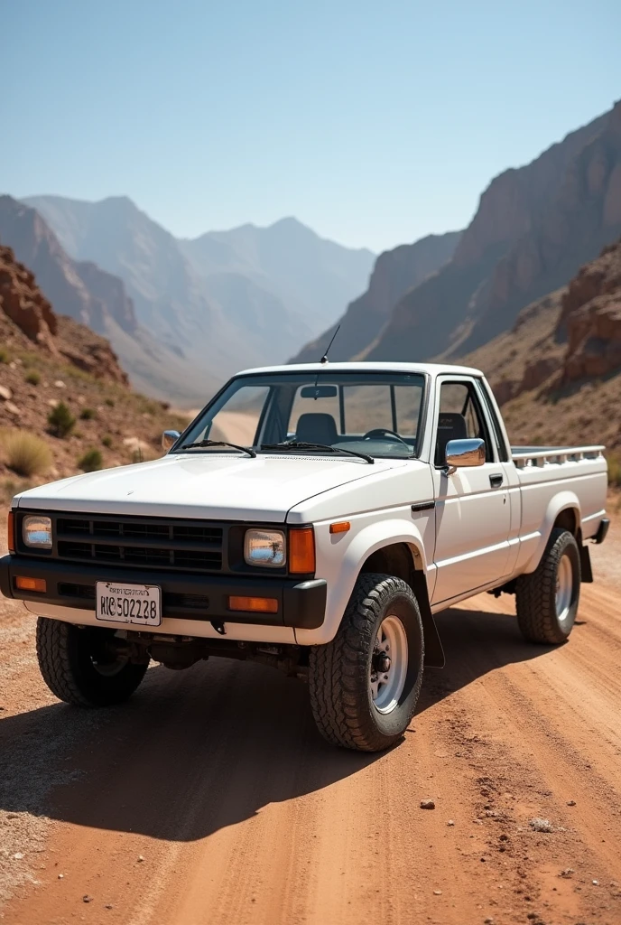 White Nissan pickup double cabin model 1992