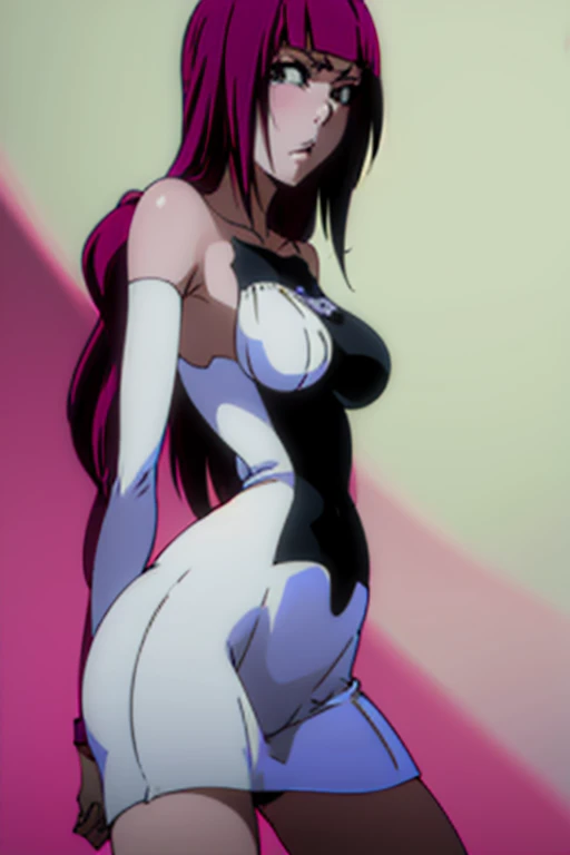 Sexy Riruka Dokigamine in a gorgeous tight dress, bleach girl