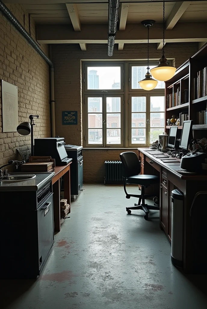 Former site of the newspaper press room、