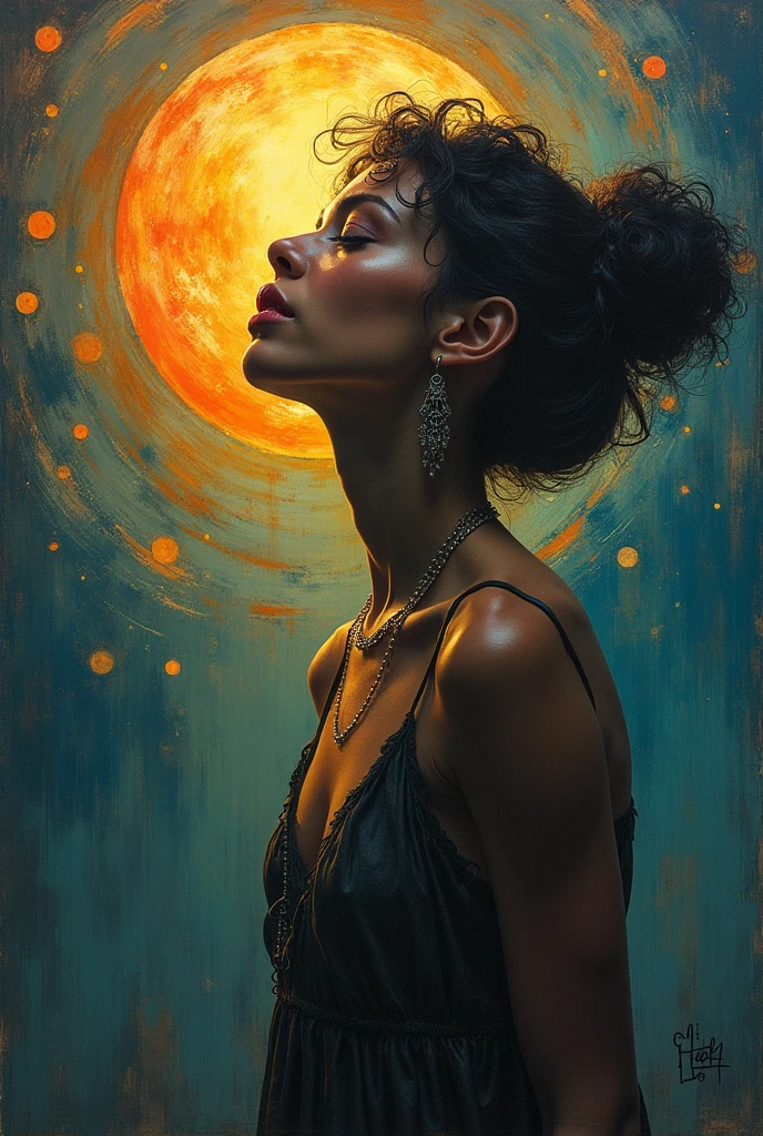 I am the last surrealist painting that exists on this planet, the last work of art that represents a beautiful woman of different races full of hope wrapped in an unreal world full of strange things., The message I want to leave is that art once existed , real very real , 24k unique piece rule of thirds cinema lighting finishes like photoshop and colors of a work of art great depth of field difference of 3d planes
