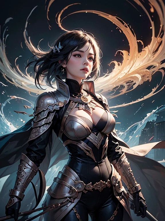 Official Art, unity 8k wallpaper, Super detailed, beautifully、aesthetic, masterpiece, Highest quality, (zenTangle, Mandala, Tangle, enTangle), (Fractal Art:1.3) , One girl, Very detailed, Dynamic Angle, Cowboy Shot, The most beautiful form of chaos, elegant, Brutalist design, Vibrant colors, Romanticism, James Jean, Robbie Dowie Anton, Ross Tran, Francis Bacon, It was freezing cold, Adrian's genius, Petra Cortright, Gerhard Richter, takato yamamoto, Ashley Wood, Atmospheric, Ecstasy of Musical Notes, I can see the flowing notes