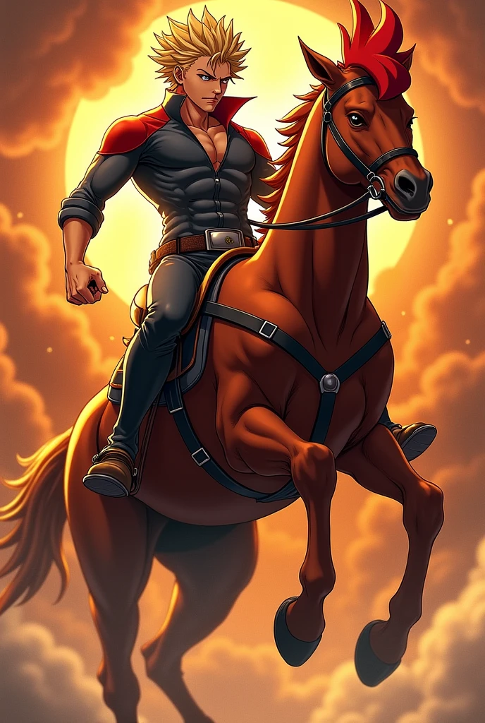 Bakugo Katsuki riding Endeavor&#39;s cock My hero academia art sex gay