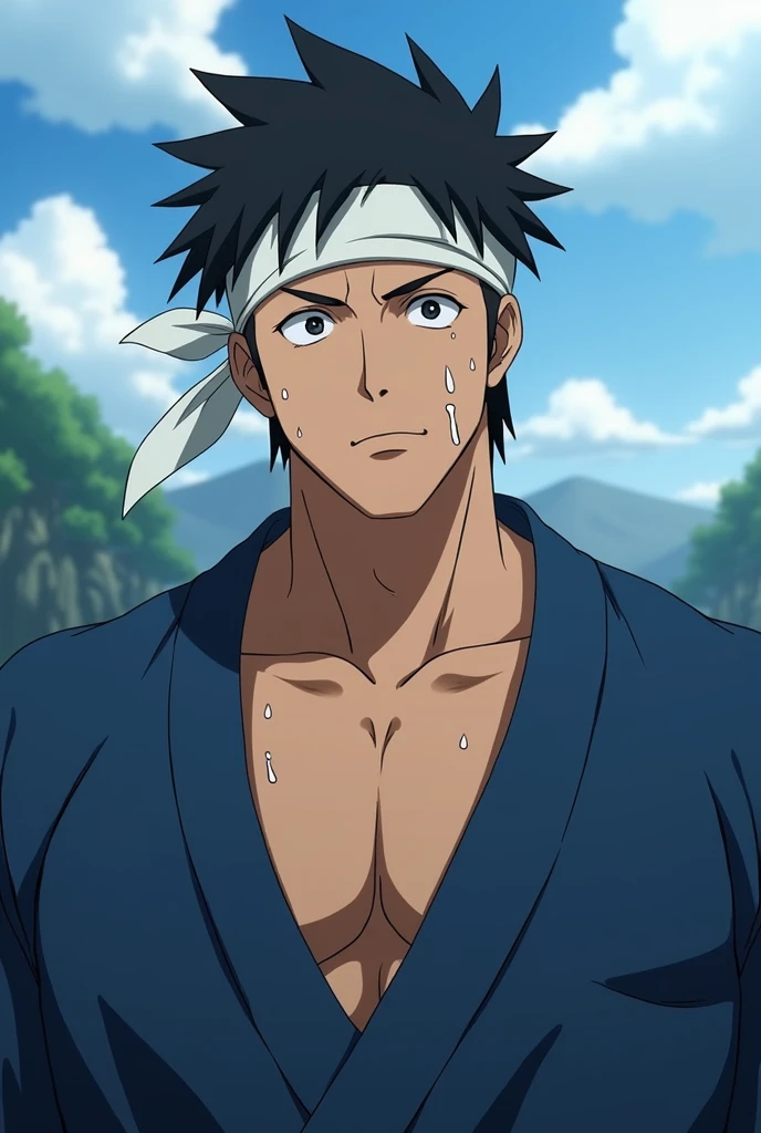 <lora:weixing-000008:1> weixing, black hair, 1male, portrait, shirtless, sweat, hot breath, lying on back, in a sauna, steam, emotionless, staring up, expressionless, blank stare, towel