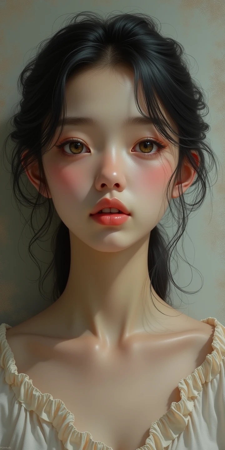 Young woman without horns or wings 