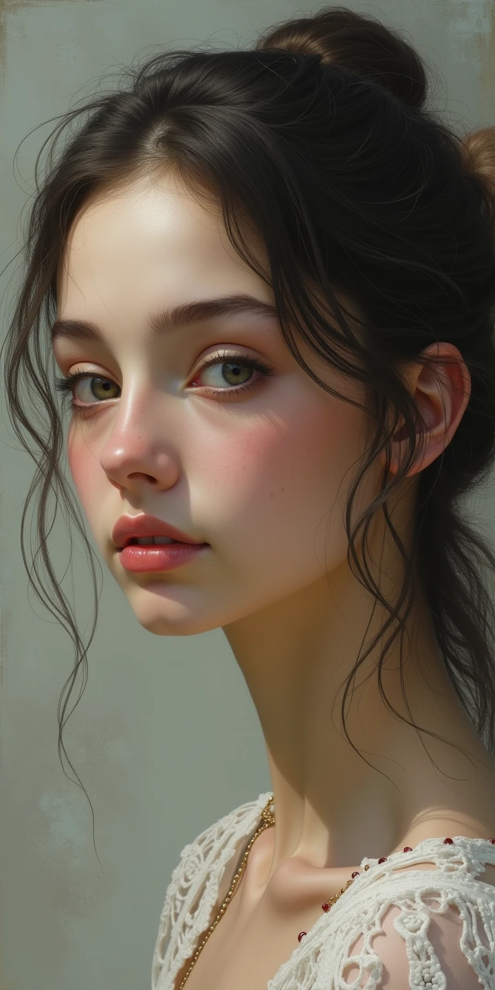 Young woman without horns or wings