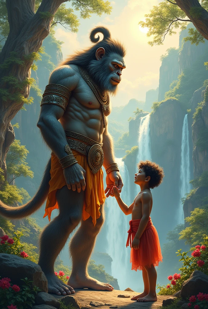 Hanuman with human