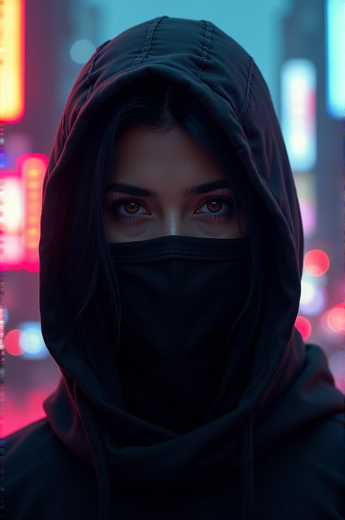 (Neon Cyberpunk Hijab: 1.5), wearing sunhat, [Style: Neon Cyberpunk: 1.3], (RAW Photos: 1.2), (Perfect Eyes: 1.5)),  (Photorealistic: 1.4), (Masterpieces: 1.3), (Best Quality: 1.4), Dreamy, (Detailed Eyes), (Detailed Facial Features), ( (8k:1.27), best quality, masterpiece, Hijab hair, ultra highres:1.2) Photo of Pretty woman (beautiful:1.1) (sci-fi woman:1.1), (Hijab cloak: 1.61) (Hijab leather Coat:1.21) intricate elegant, fantasy, detailed, ometric by greg rutkowski and alphonse mucha, gradient lighting