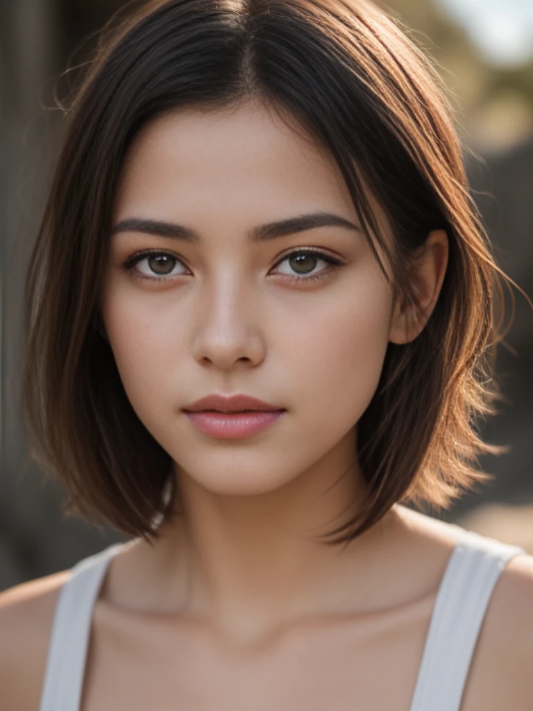 Sara is a beautiful 20 year old archaeologist, close-up, high detail face, ((short hair)), nude|, exploring an ancient tomb, grey detailed eyes, brown hair, shy smile, full body, symmetrical face, detailed, 8k, HDR, shallow depth of field, wide light, high contrast, backlight, light flares, chromatic aberration, sharp focus, RAW color photo, various poses