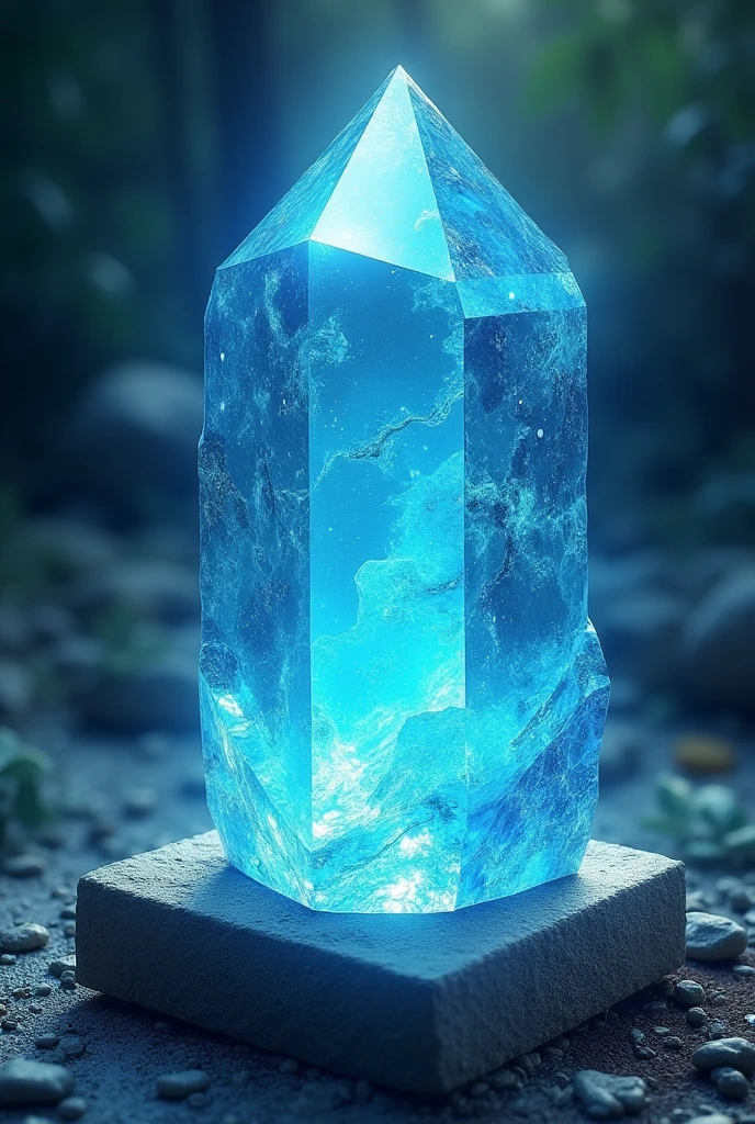 Aquamarine Power Stone Card,masterpiece, Highest quality, (Highly detailed CG Unity 8k wallpaper), (Highest quality), (Best illustrations), (Best Shadow), Absurd, Realistic lighting, (abyss), Beautiful sparkle, Tarot Cards,Transparent light blue crystal