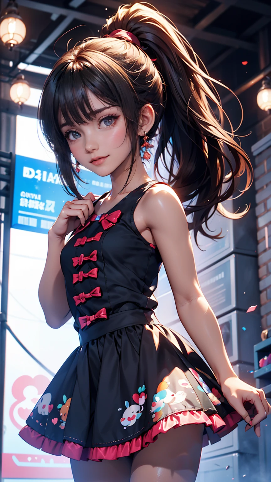Anime baby girl . Ultrasonic