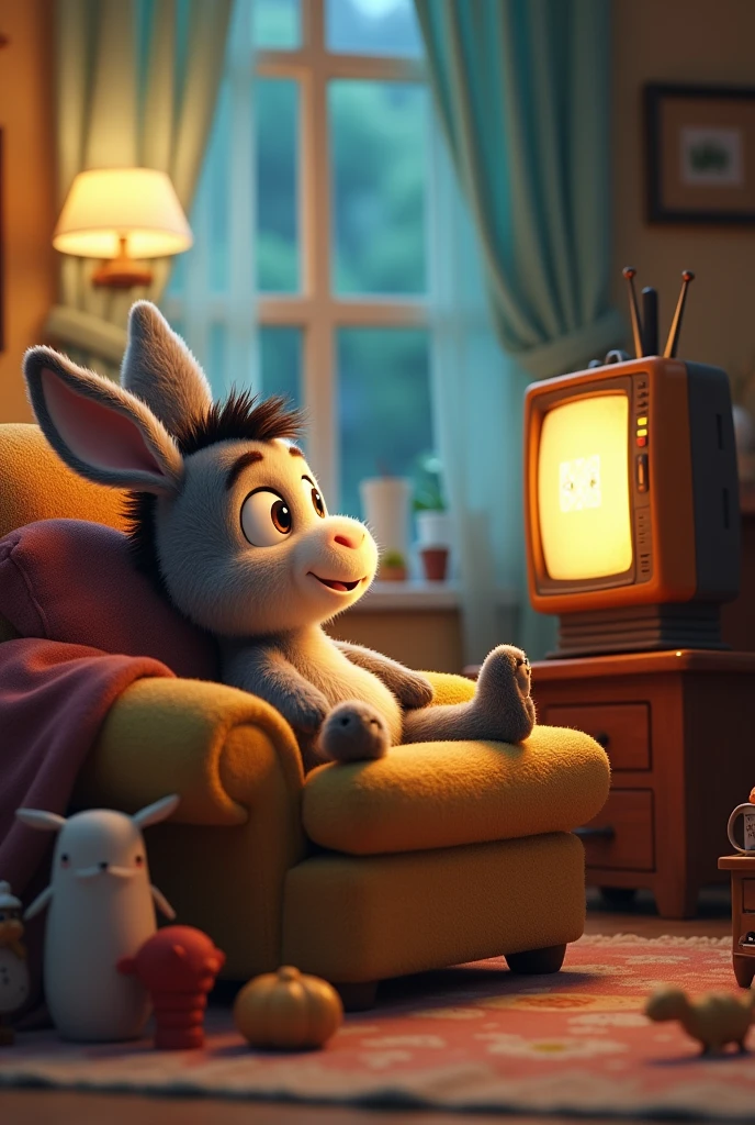 Donkikong watching TV