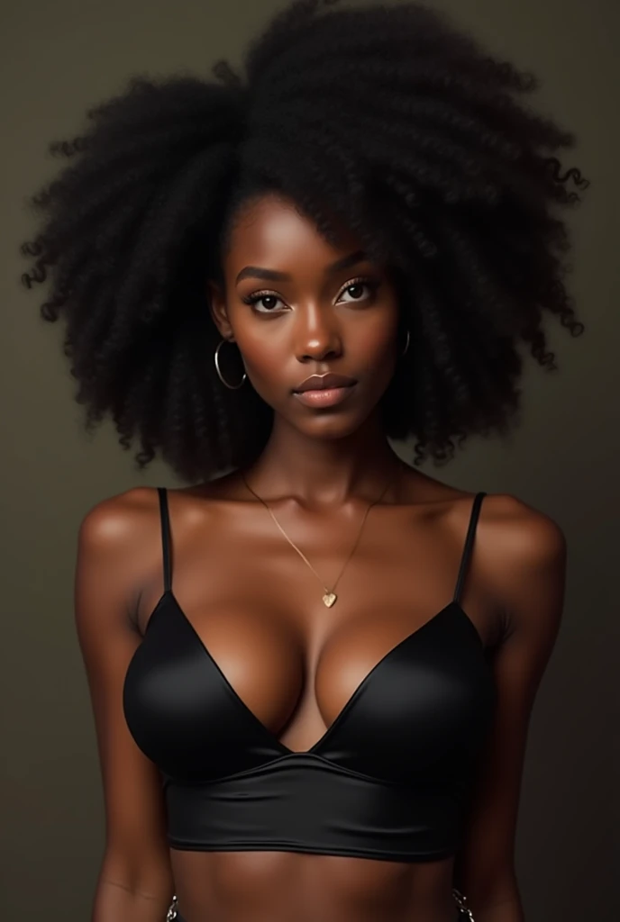 (((nude, naked))), large breast, big butt, thick legs, full body view, hairy pubic hair, best quality, masterpiece, high resolution, 1 ebony woman, dreaded hair, close your mouth, lips, beautiful face, on the body, tindal effect, realism, dark studio, edge lighting, two tone lighting, (high detail skin:1.2), 8k uhd, dslr, soft light, high quality, volumetric lighting, photo, high resolution 4k, 8k, blurred background