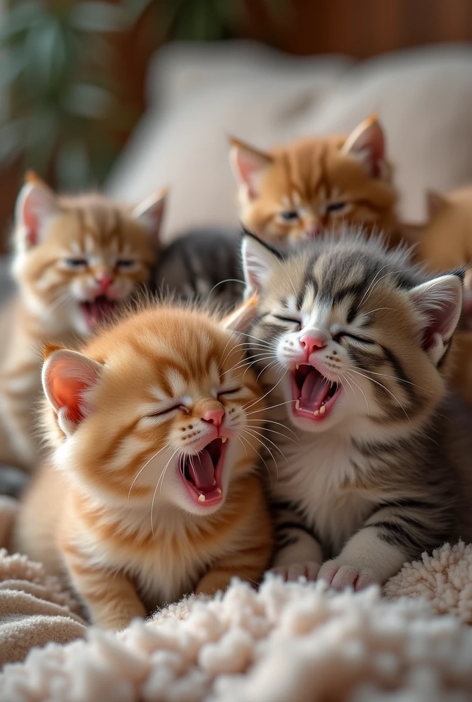 Kittens are crying when left alone 