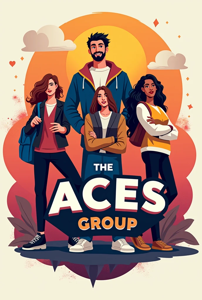 Create whatsapp group icon for group named 'ACES'