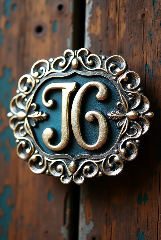 Generate an image where you put the initials JG together for a fancy circular ranch buckle and the letters are joined together
