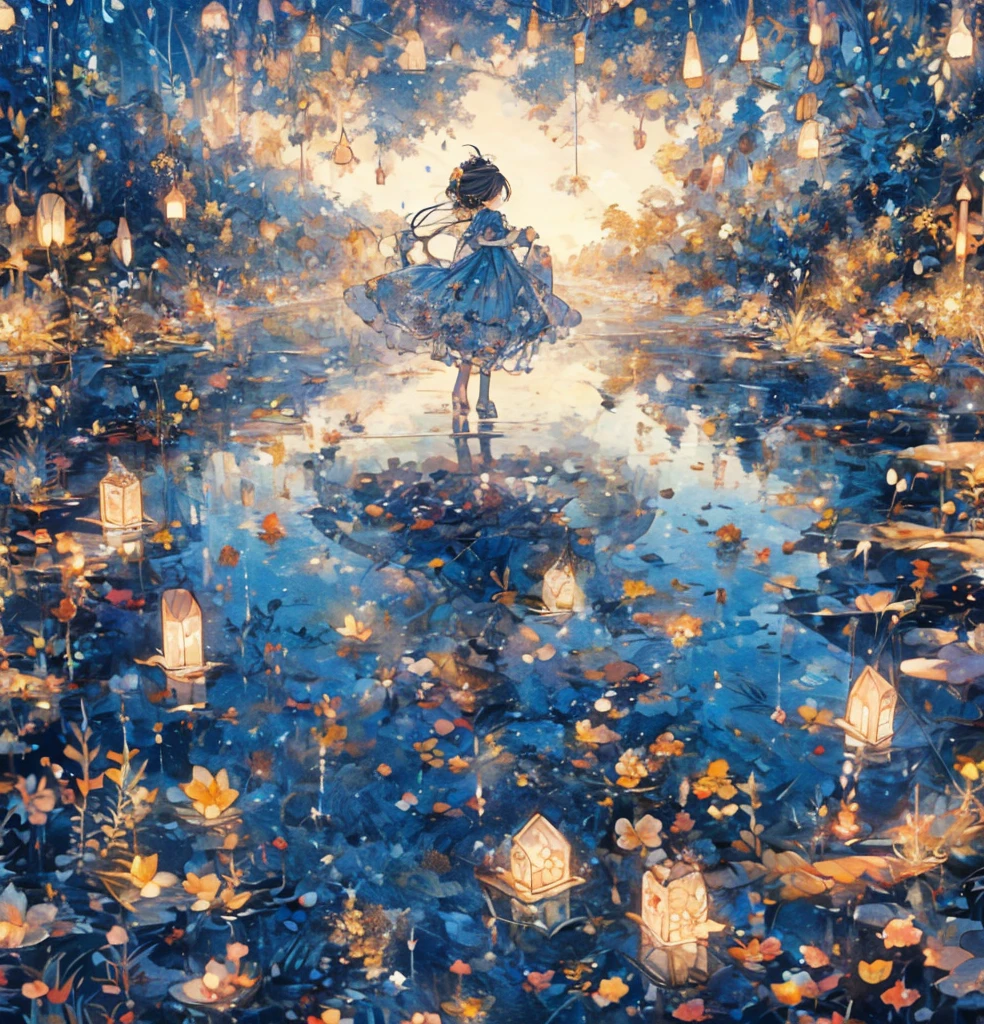(masterpiece), (Highest quality), (Very detailed),(Fluffy hair),(shape), (1 girl), (Kindergarteners)Fine and beautiful eyes,Delicate and beautiful face,floating,(High saturation)(The Shining),Panty shot,Are crying,Looking down on((honeycomb,Hairstyle))