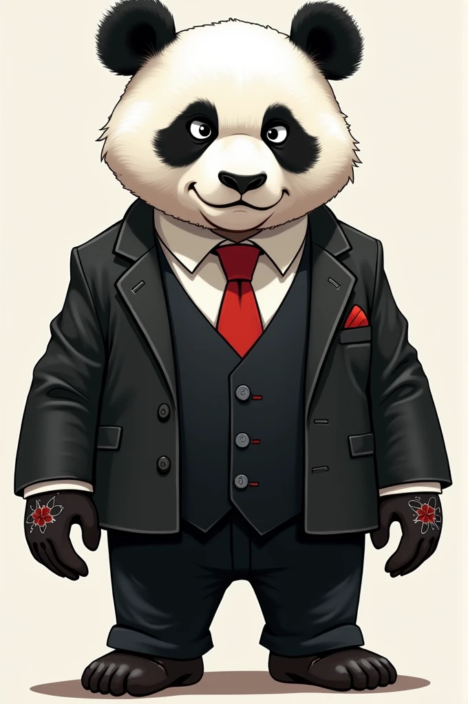 An illustration、Panda、Yakuza、cute、Nihil
