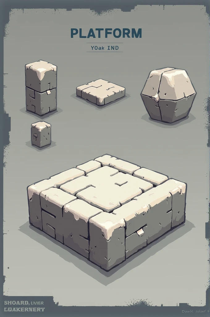 2d platformer, texture, tileset,grid, game asset meant to build platforms